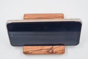 Support Téléphone en Bois d’Olivier