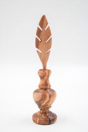 Pot à khôl en bois d’olivier