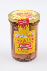 Tuna Fillets with Cayenne Pepper – in Virgin Olive Oil – 200g