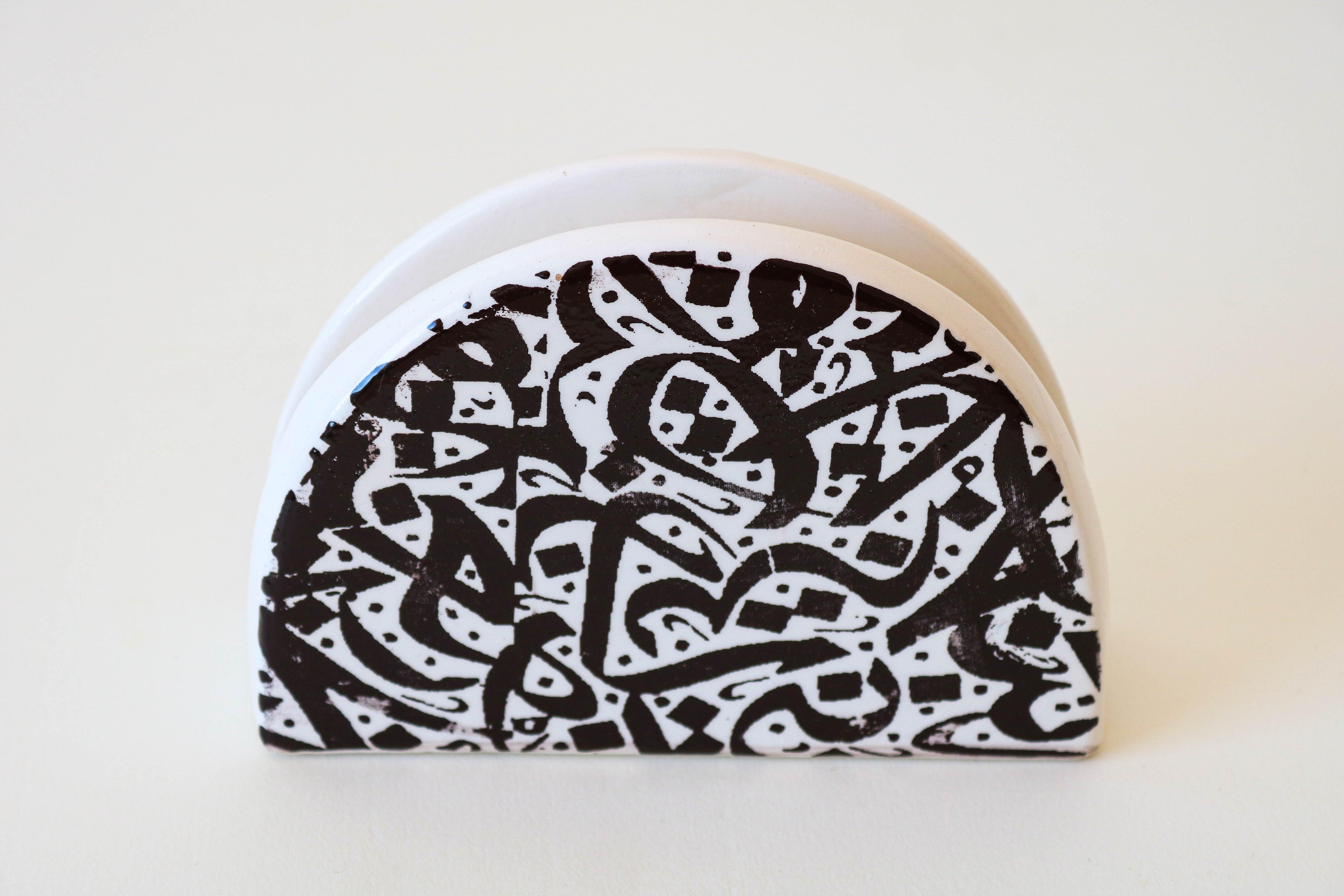 Porte serviette en céramique