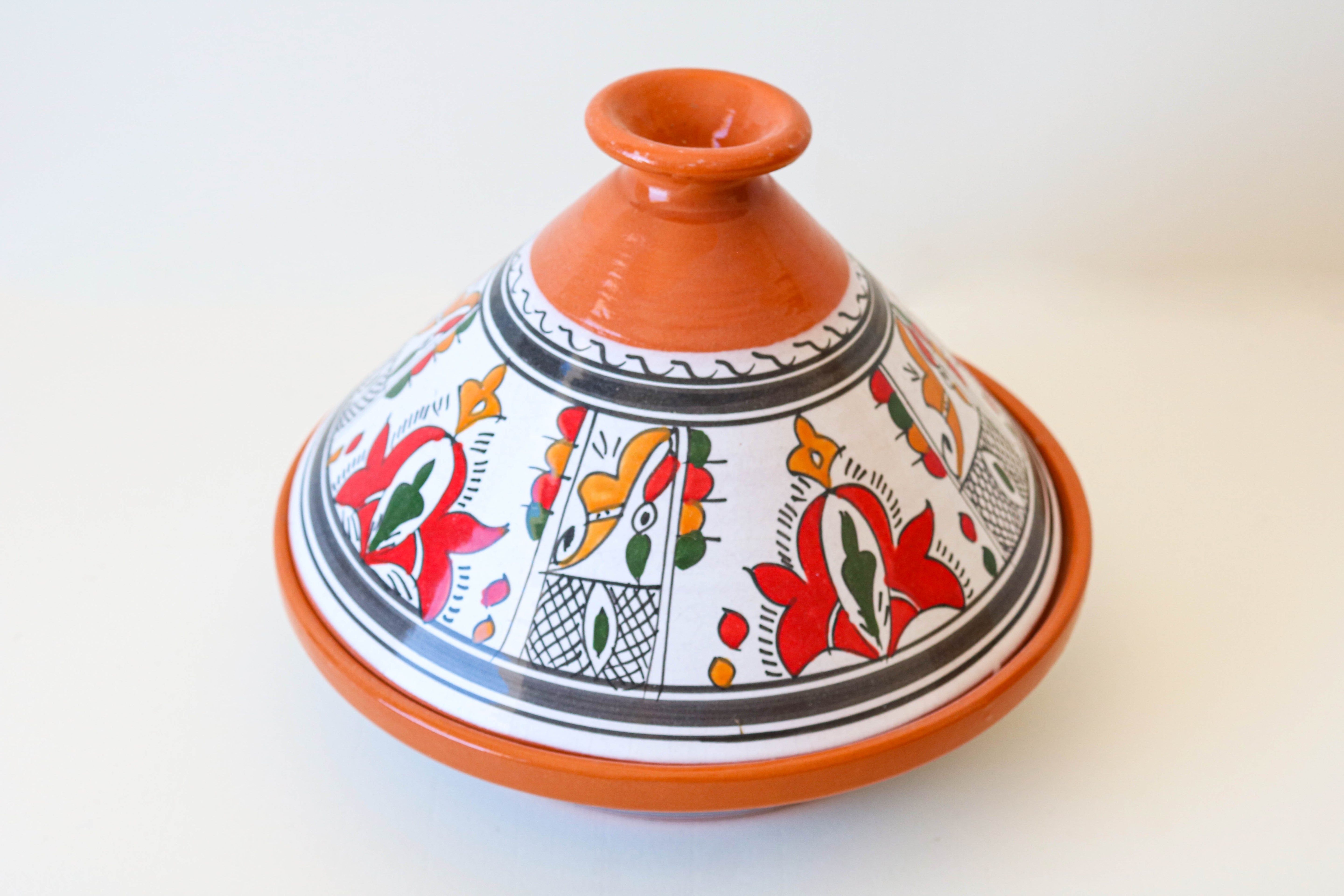 Tajine avec motif "fleurs"