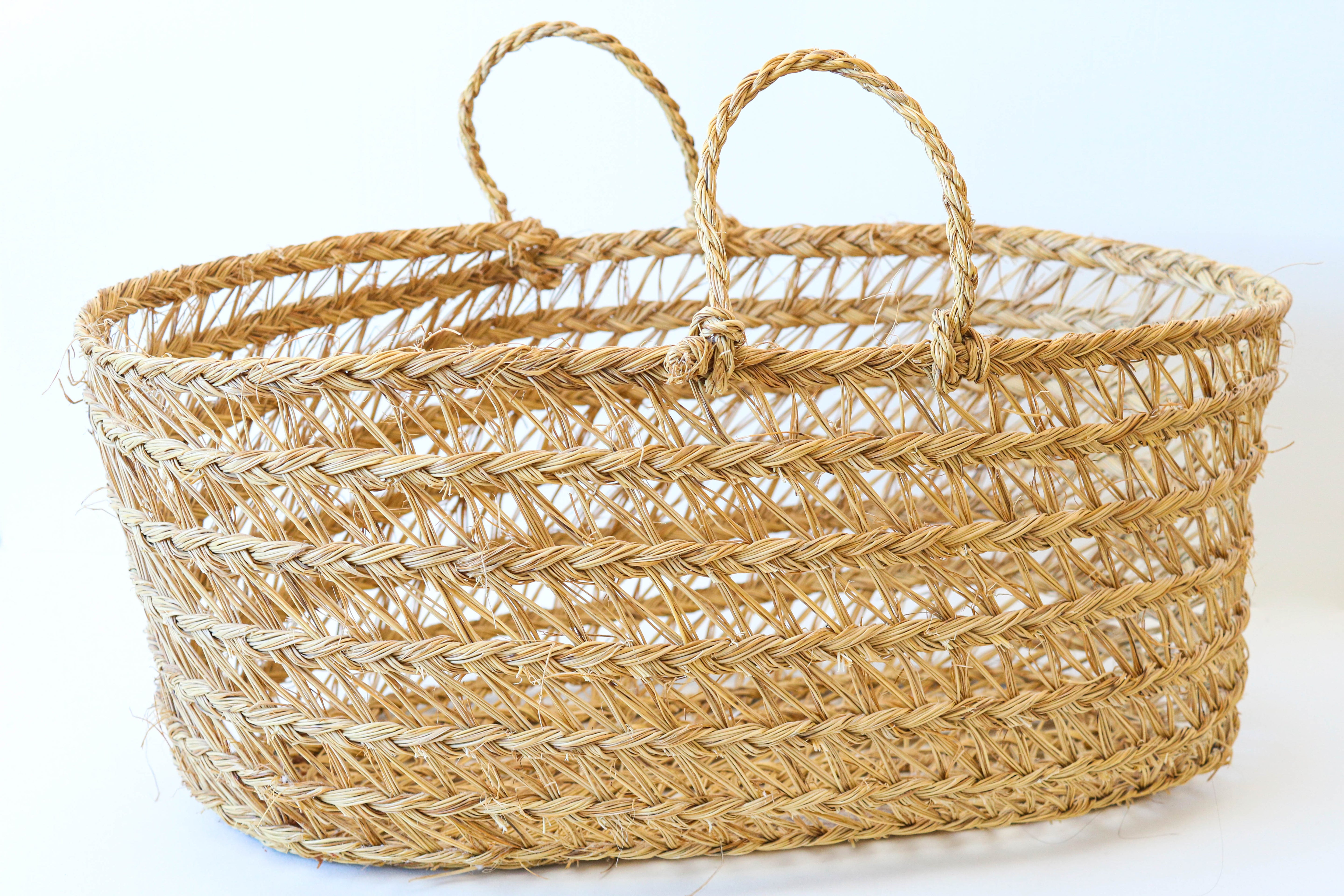 Couffin en alfa tressé