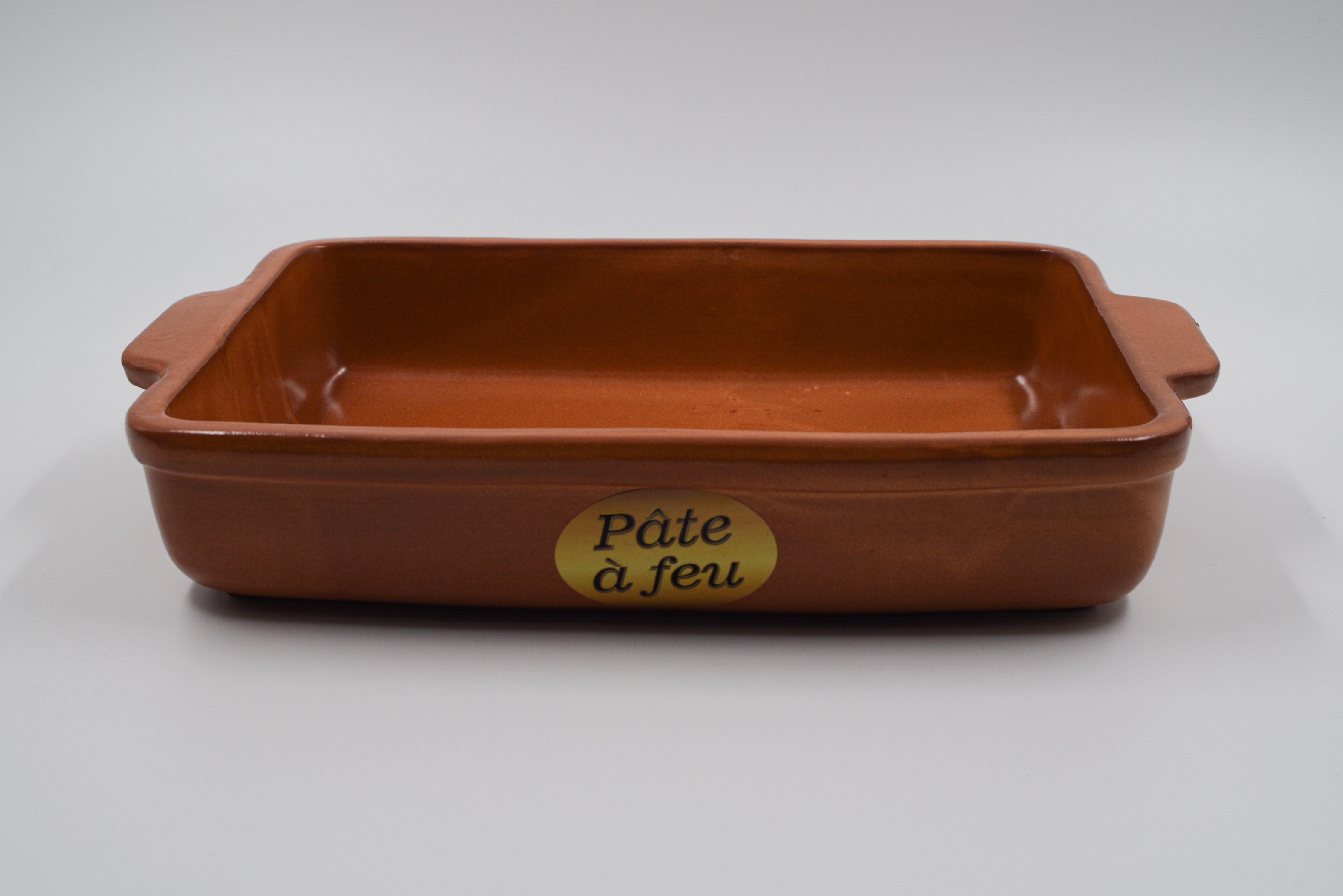 moule a lasagne en terre cuite rectangulaire