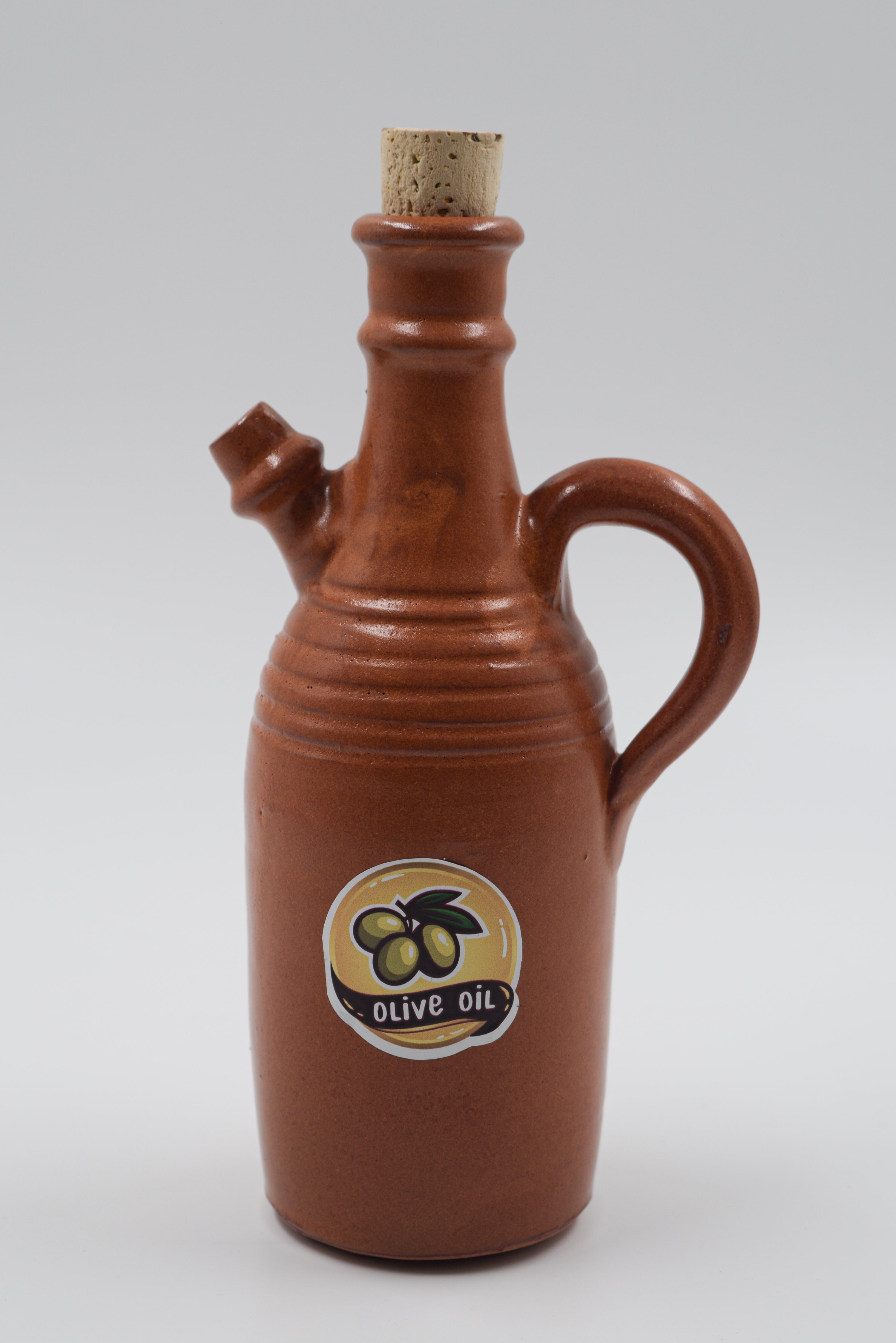 bouteille huile d'olive en terre cuite 750 ml