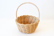 Corbeille  en rotin avec poignée