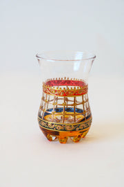 Verre à thé  peint à la main