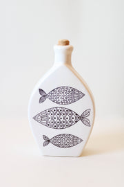 Bouteille huile d´olive en grès émaillé