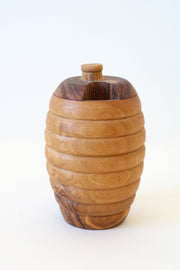 Pot à miel en bois d´olivier