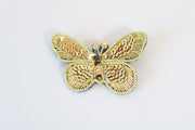 Broche en broderie d'or cannetille motif papillon