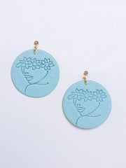 boucle d'oreille en pate polymere "la couronne"