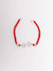 Bracelet en argent et corail motif berbere