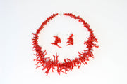 Bracelet et boucle d'oreille en corail