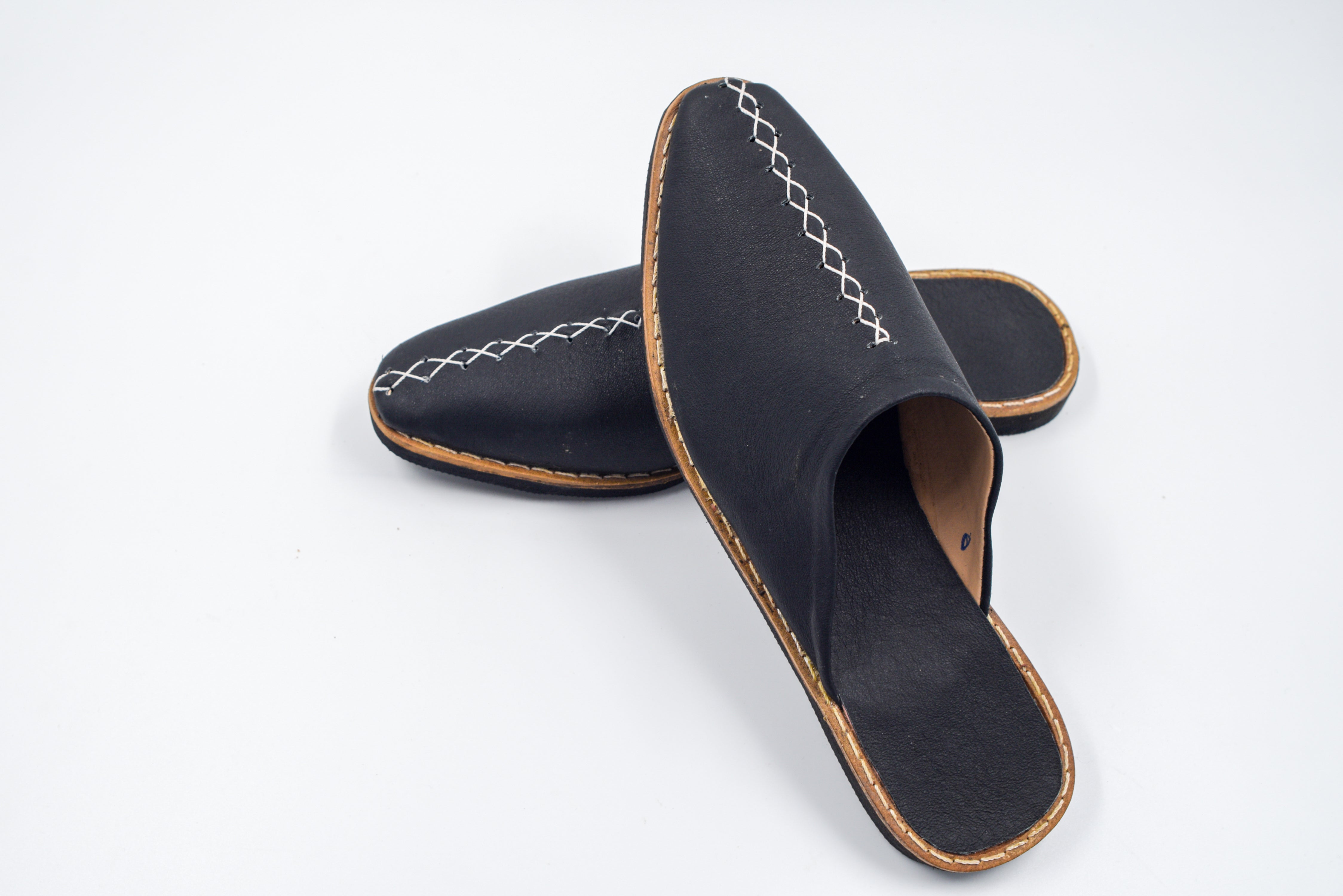 Babouches en cuir tunisiennes – Fait main
