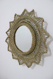 miroir tournesol en alfa tressé