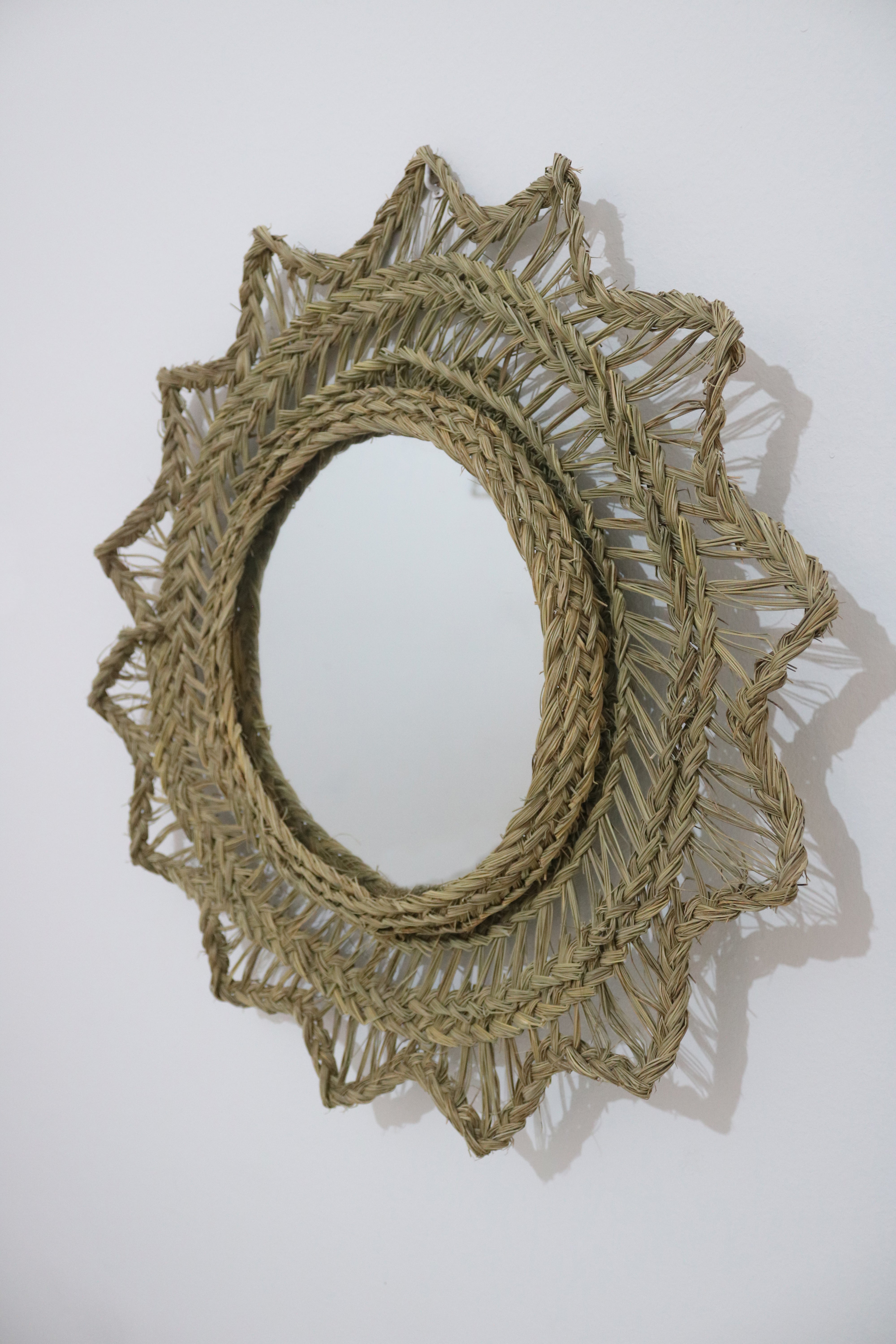 miroir tournesol en alfa tressé