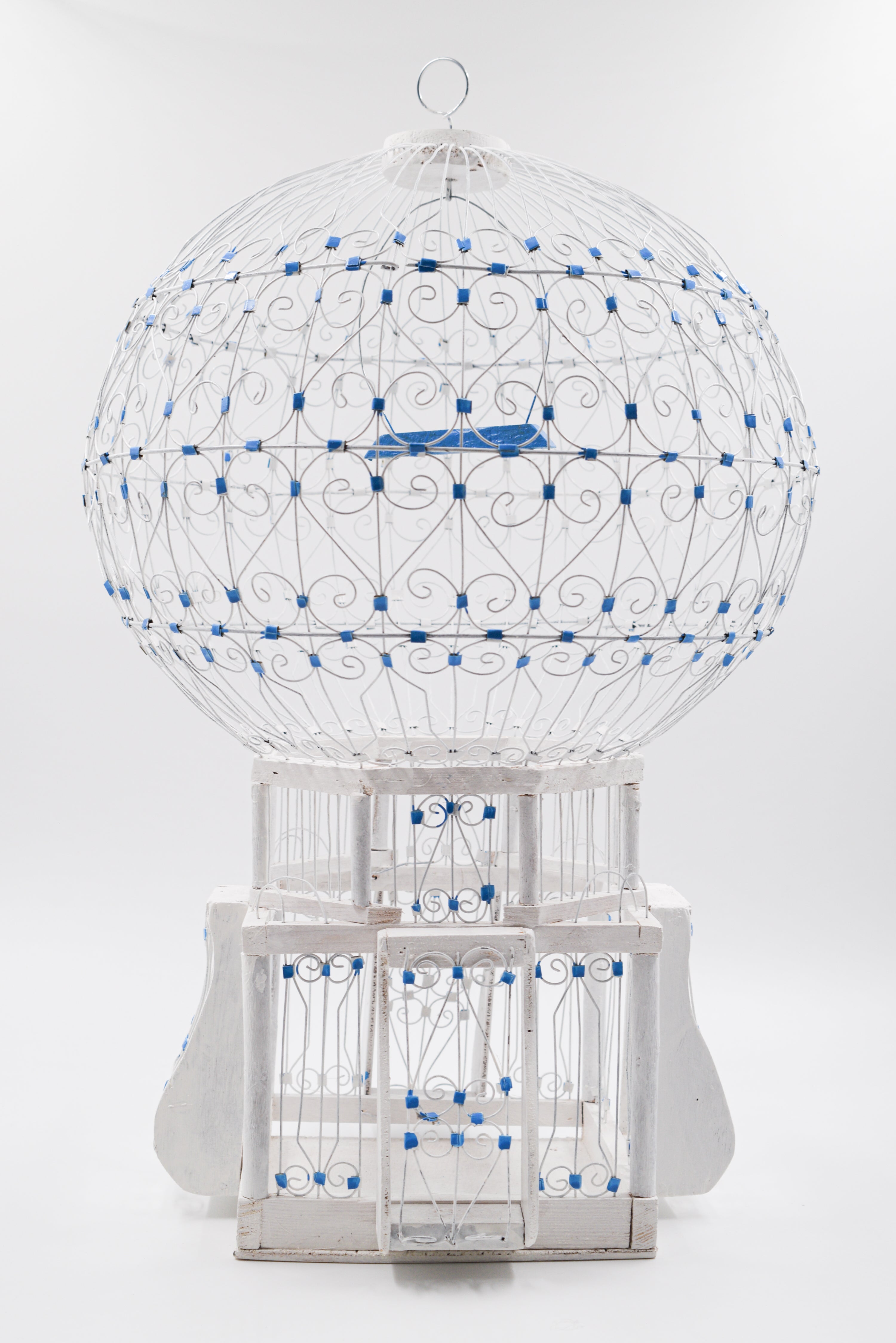 cage oiseau "sidi bousaid" en 4 compartiments