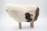 mouton décoratif en bois et laine 100% naturel