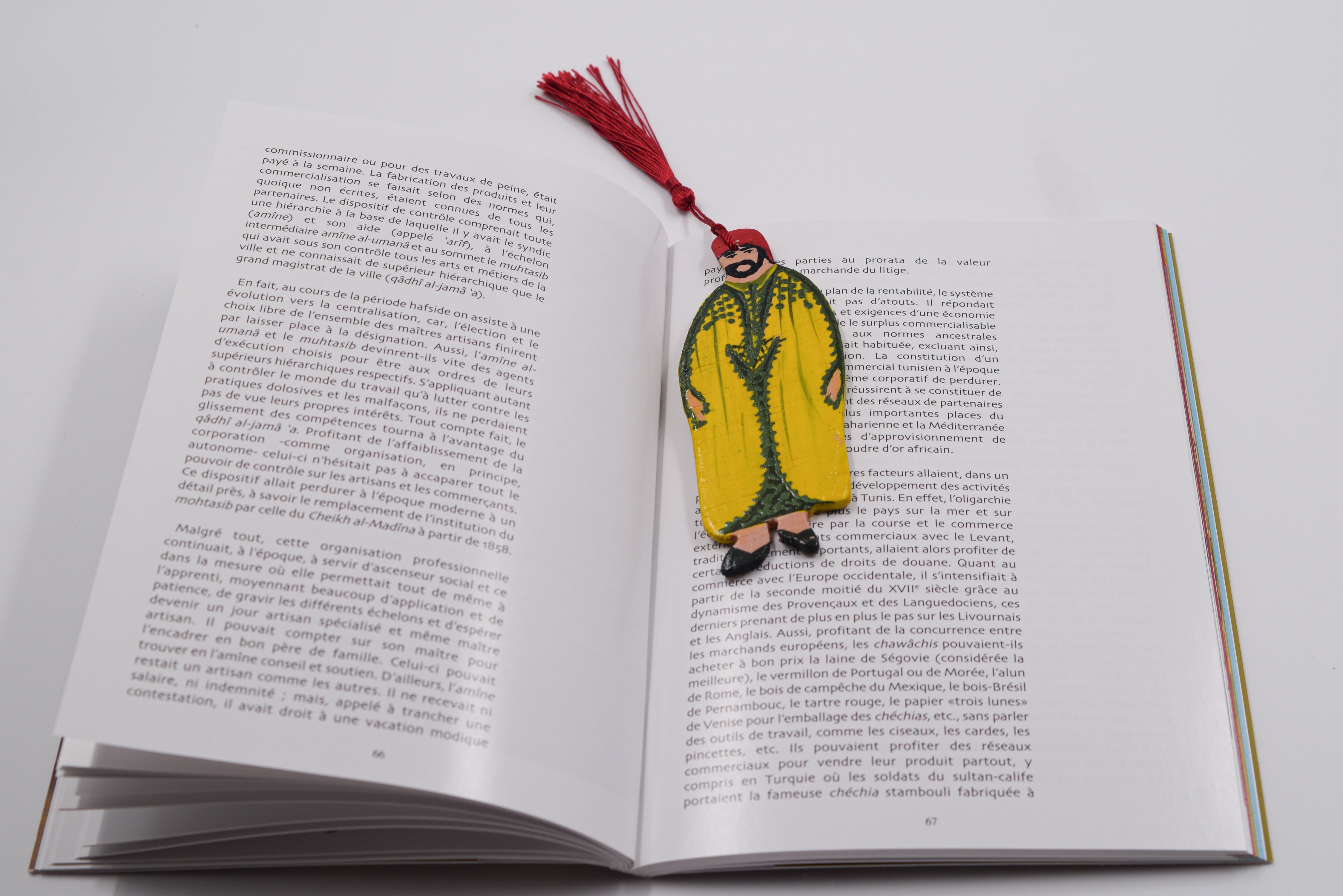 marque page en bois motif "marié en jebba"