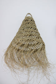 suspension  en alfa tressé avec franges