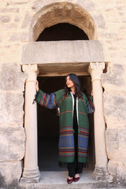 Abaya 100% coton brodé à la main