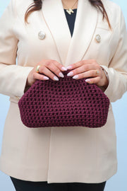 Sac en crochet macramé