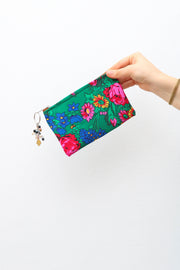 Trousse en tissu fleuri