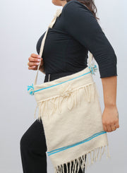 Sac avec franges 100 % en laine