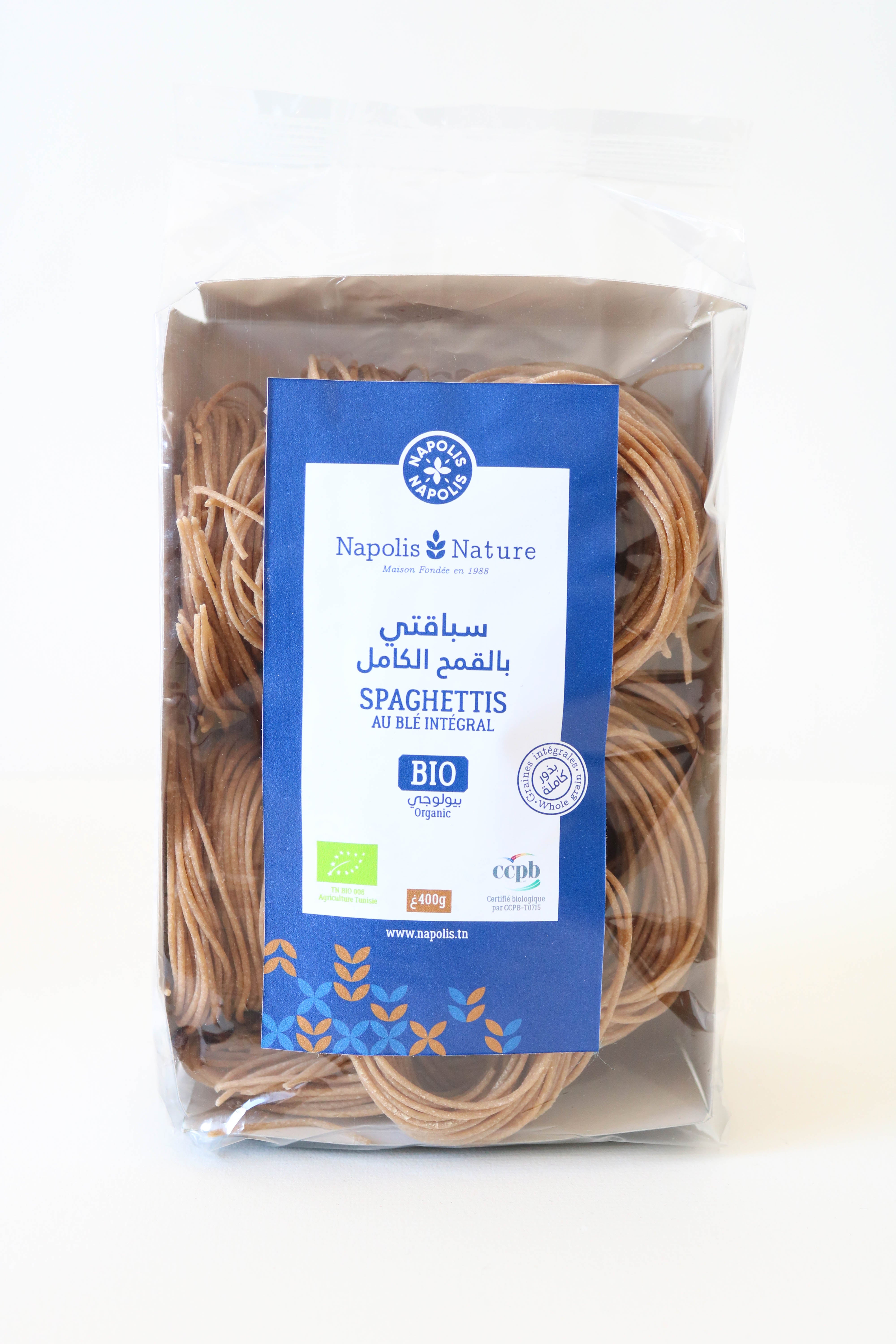 Spaghetti au blé intégral bio 400g