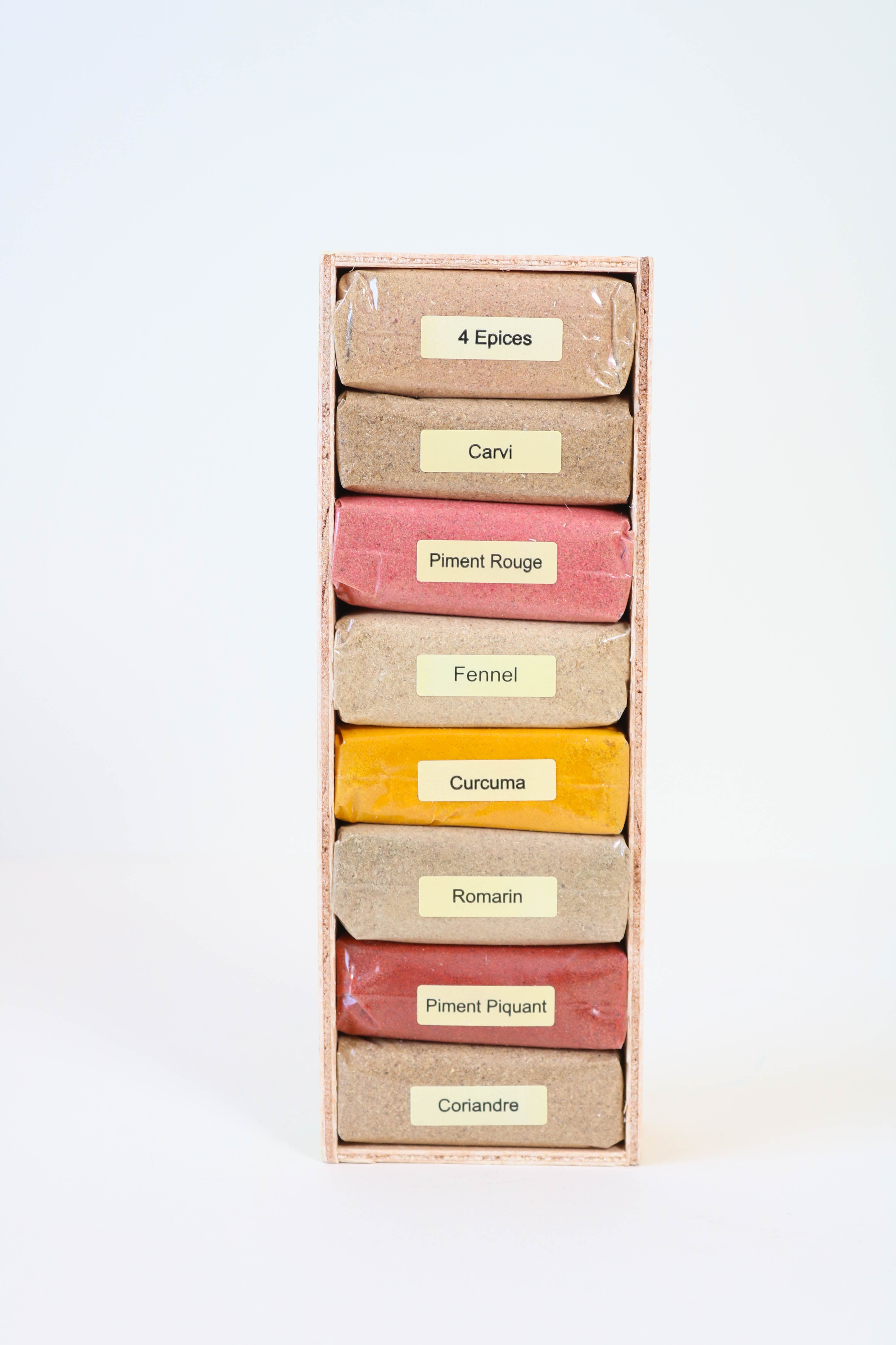 Pack de 8 épices naturels