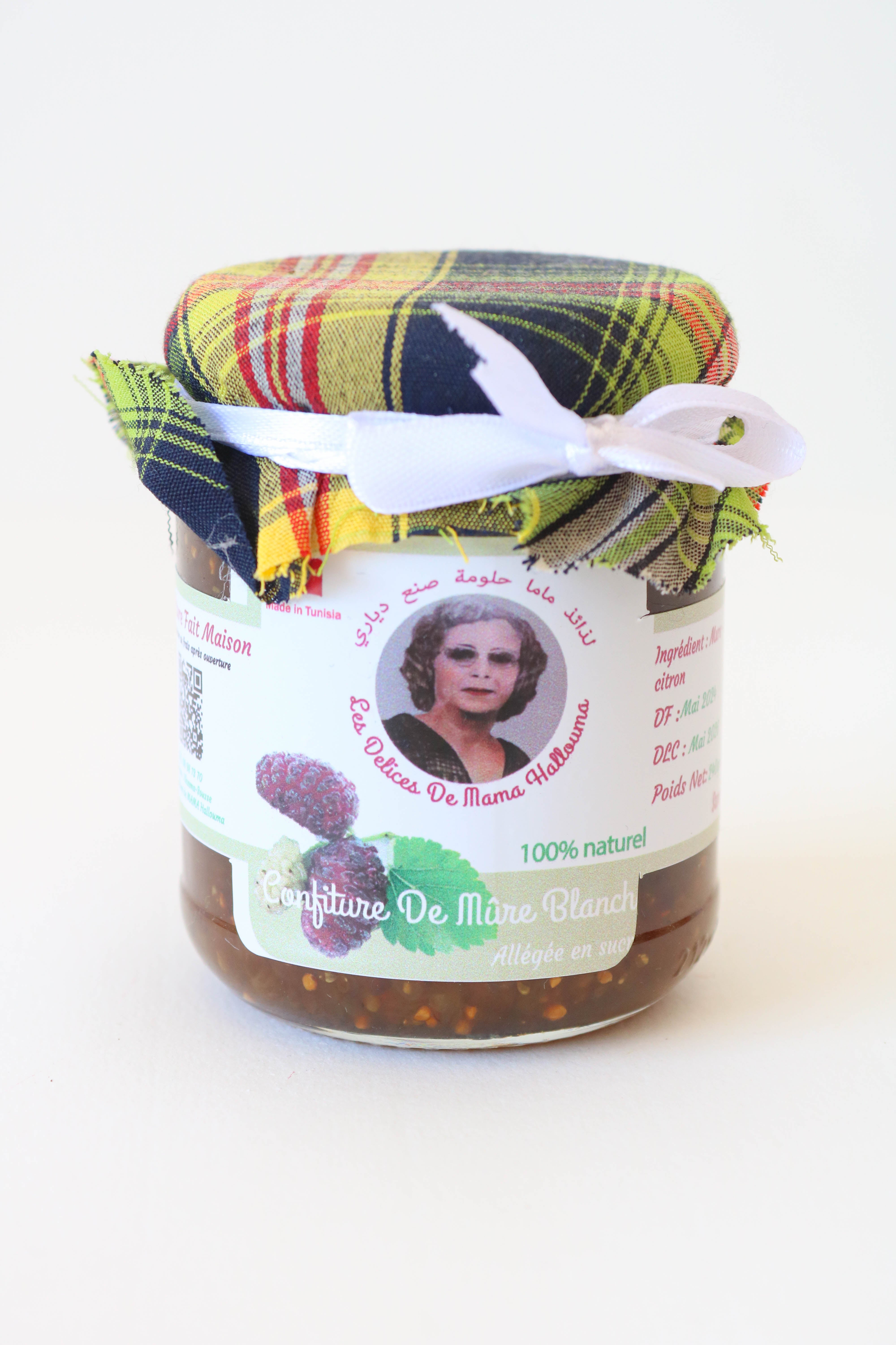 Confiture artisanale de mure blanche 240g