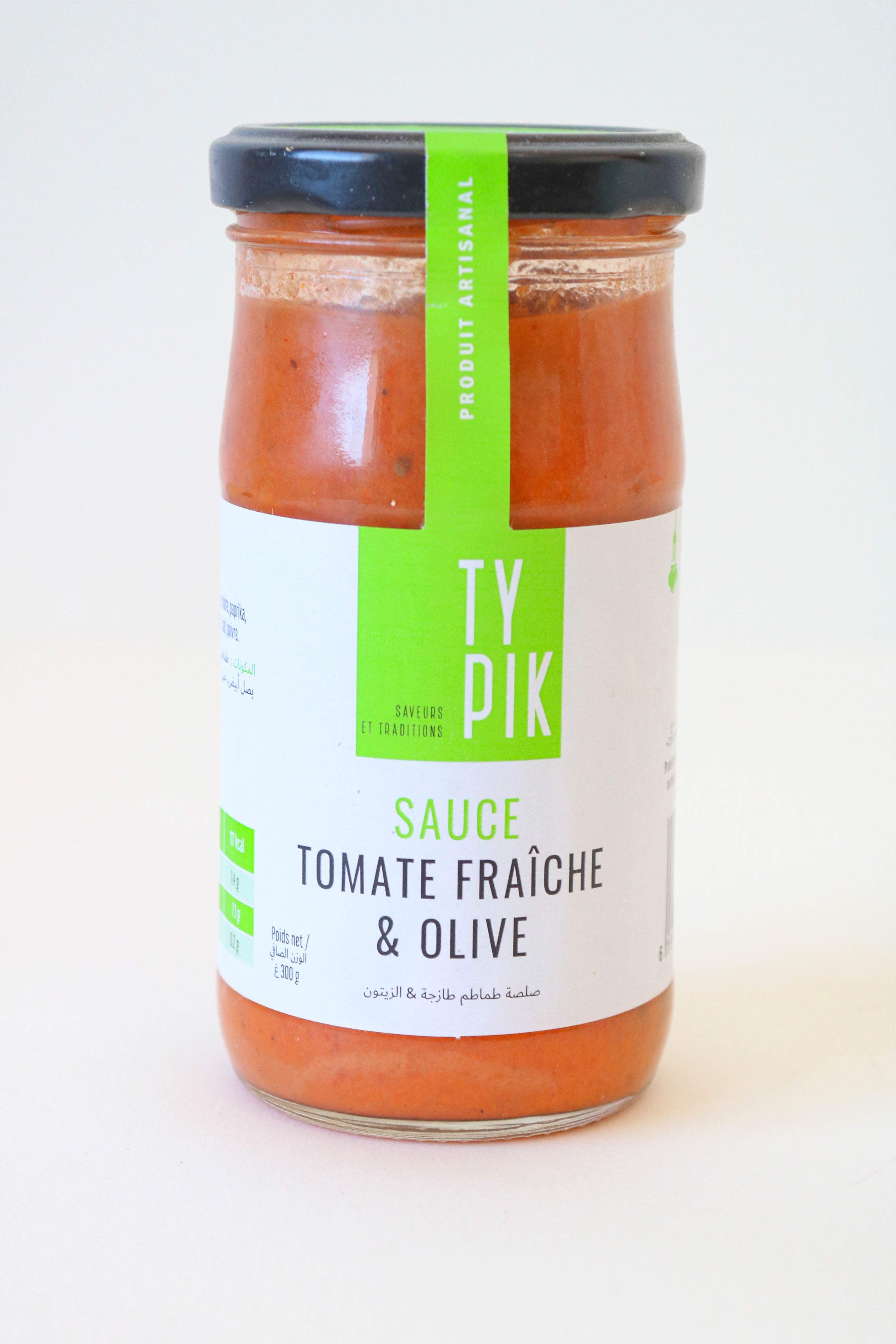 Sauce Tomate fraiche et olive 300g
