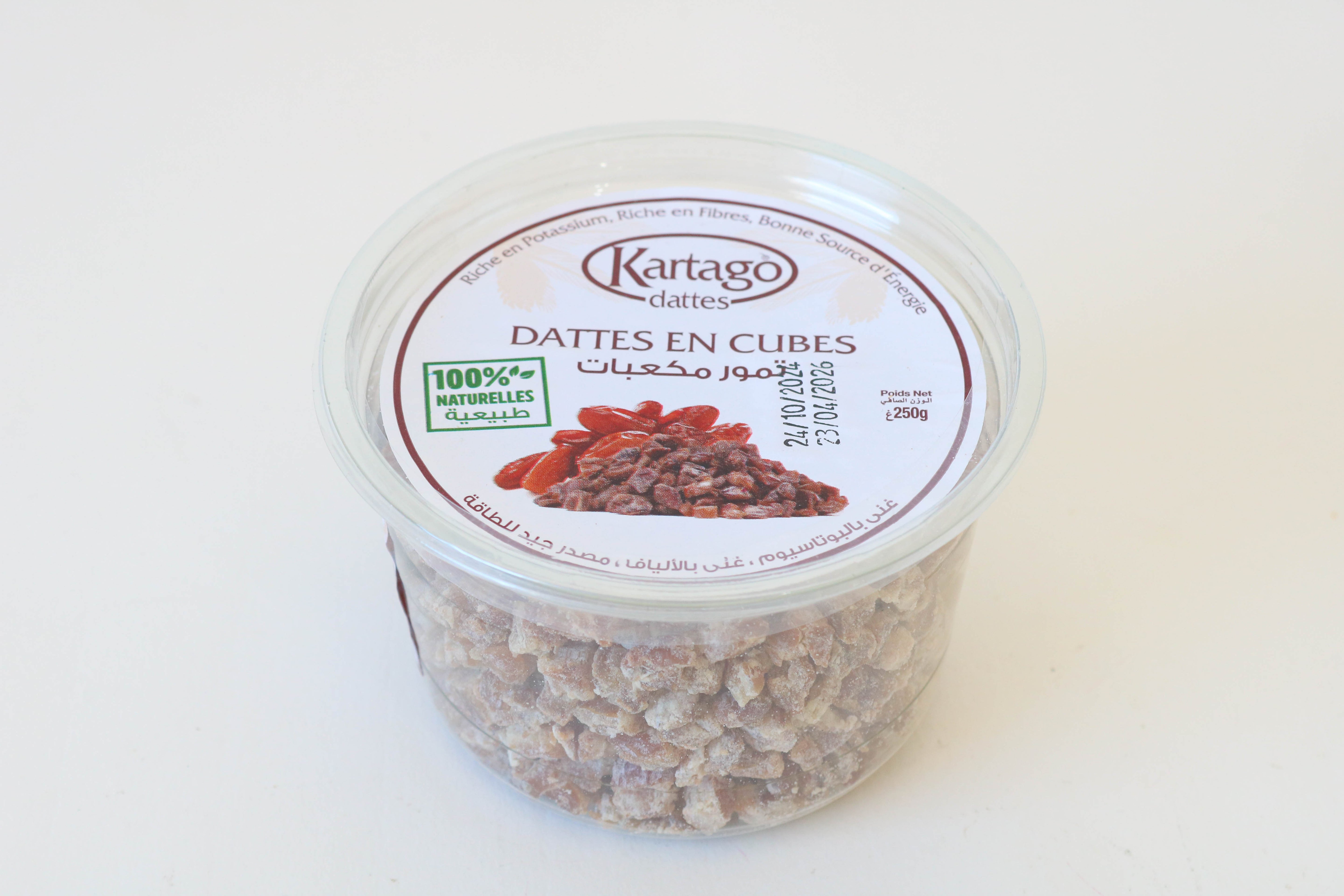 dattes en cubes 250g