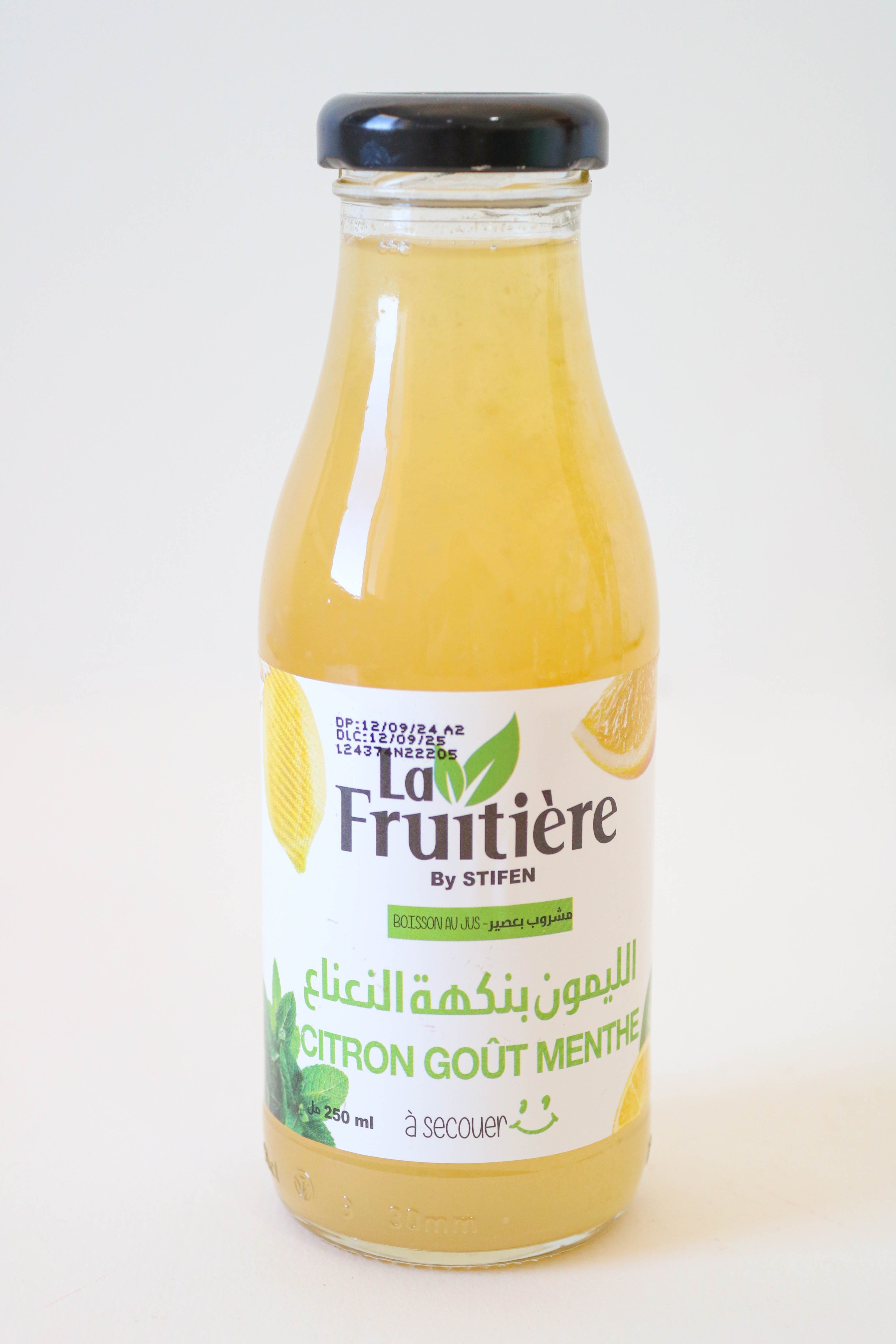Boisson au jus de citron gout menthe 250ml
