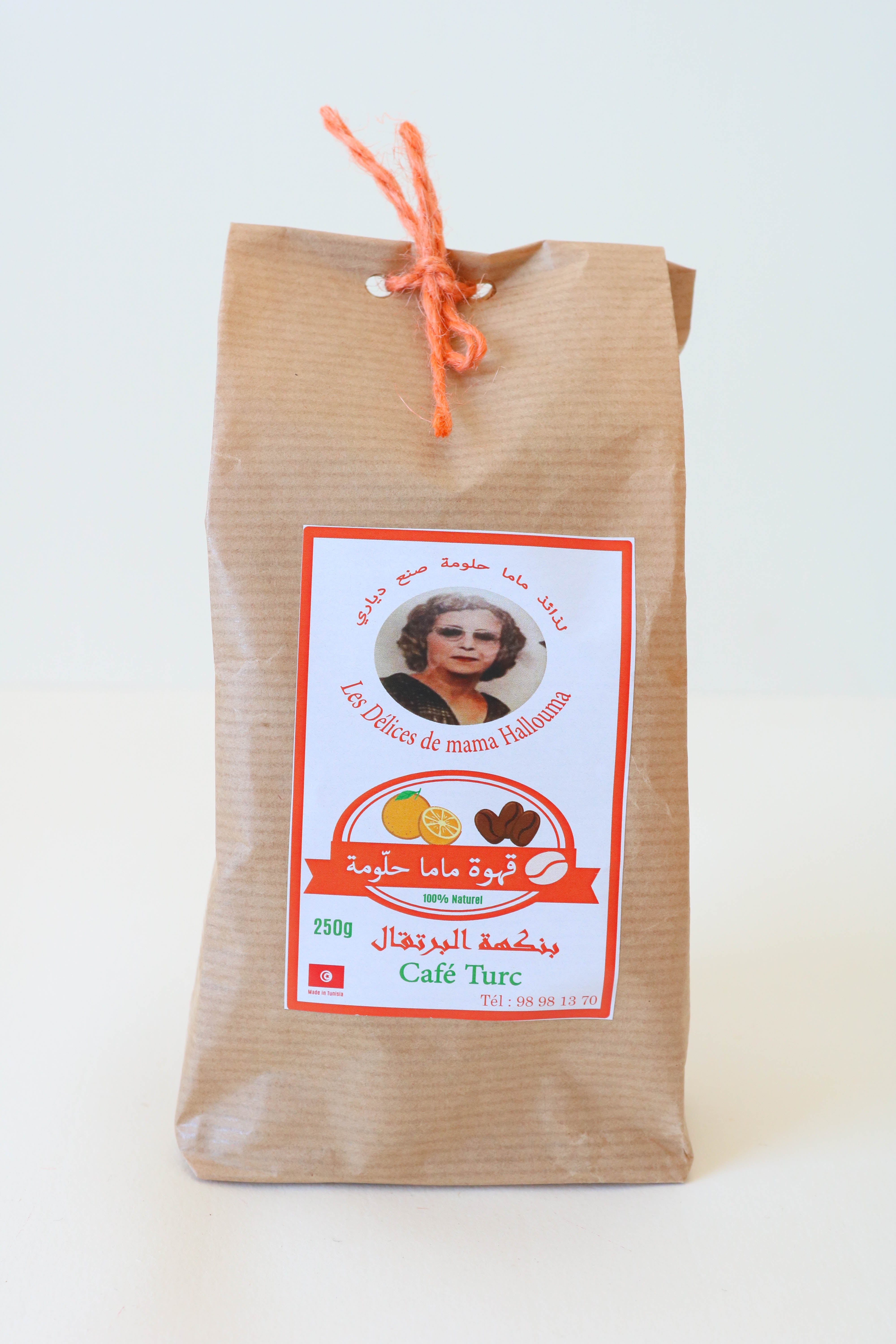 Café turc moulu aromatisé orange 250g