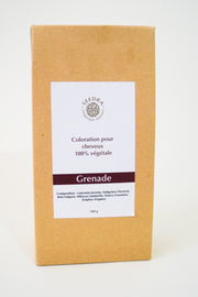 coloration pour cheveux 100% végétale couleur "grenade"